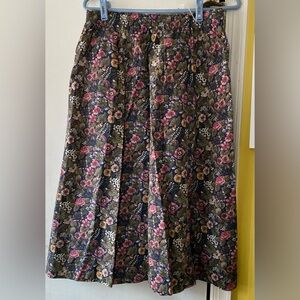 Margaret Smith Vintage Floral Midi Skirt